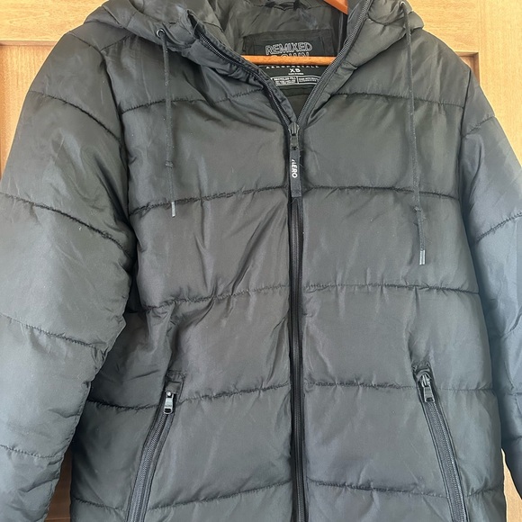 Men’s Aeropostale Black Down Puffer Jacket XS - Picture 2 of 10